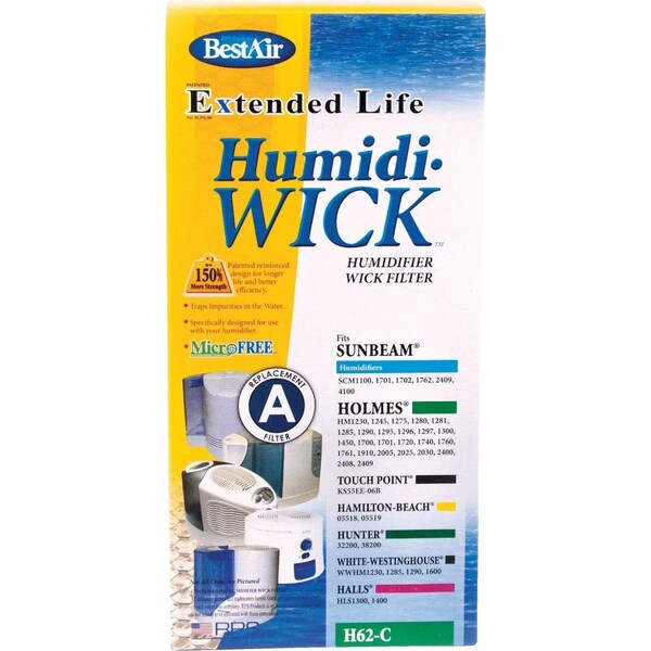 Bestair Extended Life Humidi-Wick H62 Humidifier Wick Filter H62-PDQ-4 - main